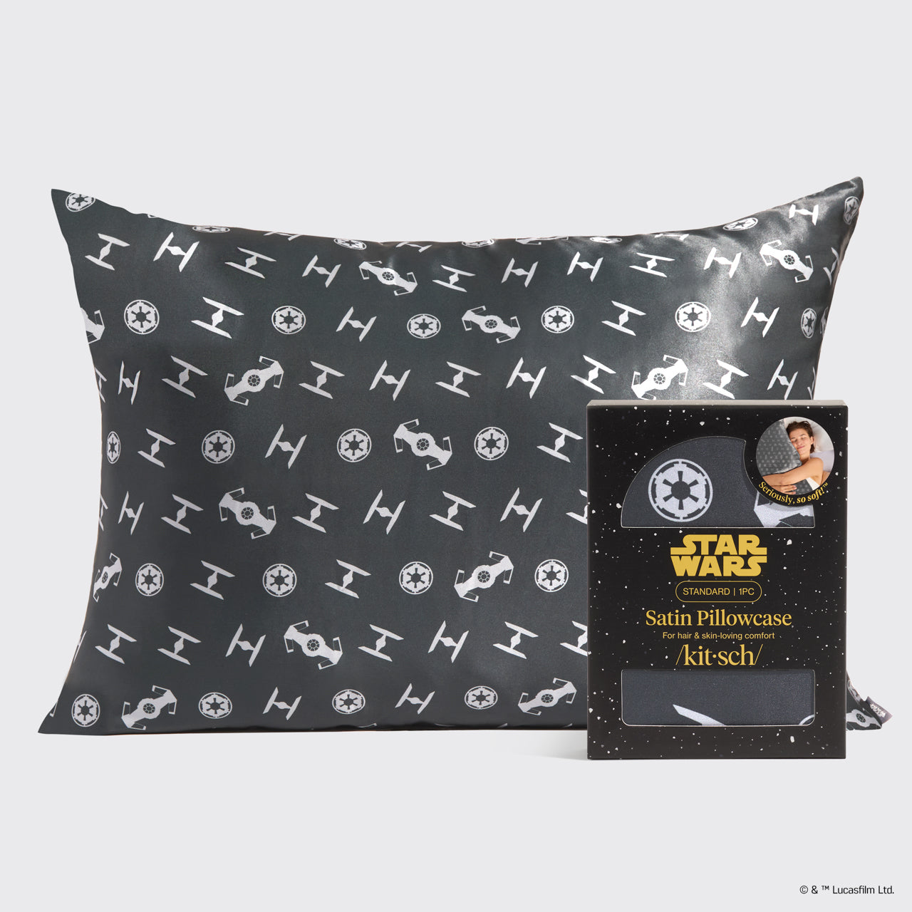 Star Wars™ & Kitsch Satin Pillowcase in Galactic Empire