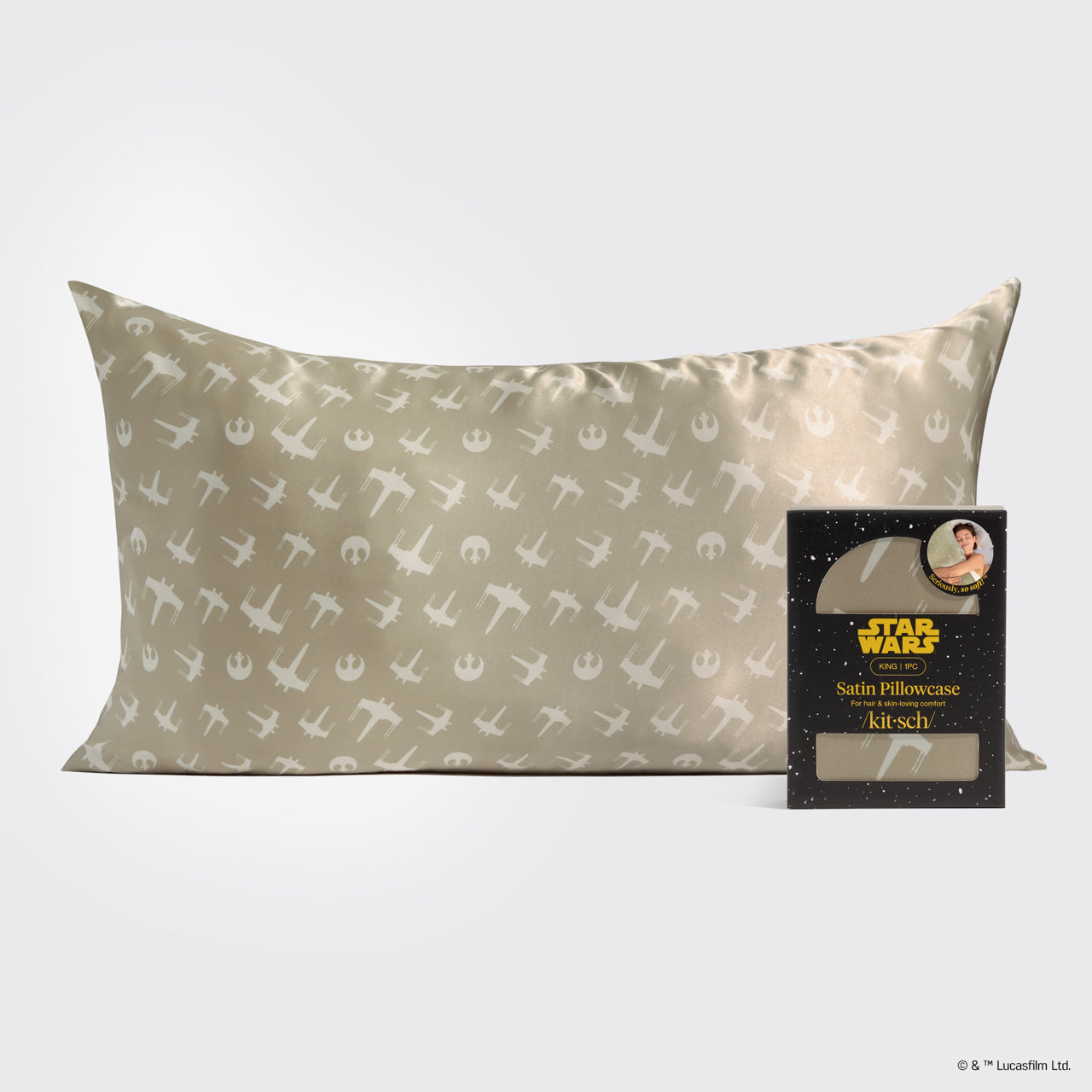 Star Wars™ & Kitsch Satin Pillowcase in Rebel Alliance - King