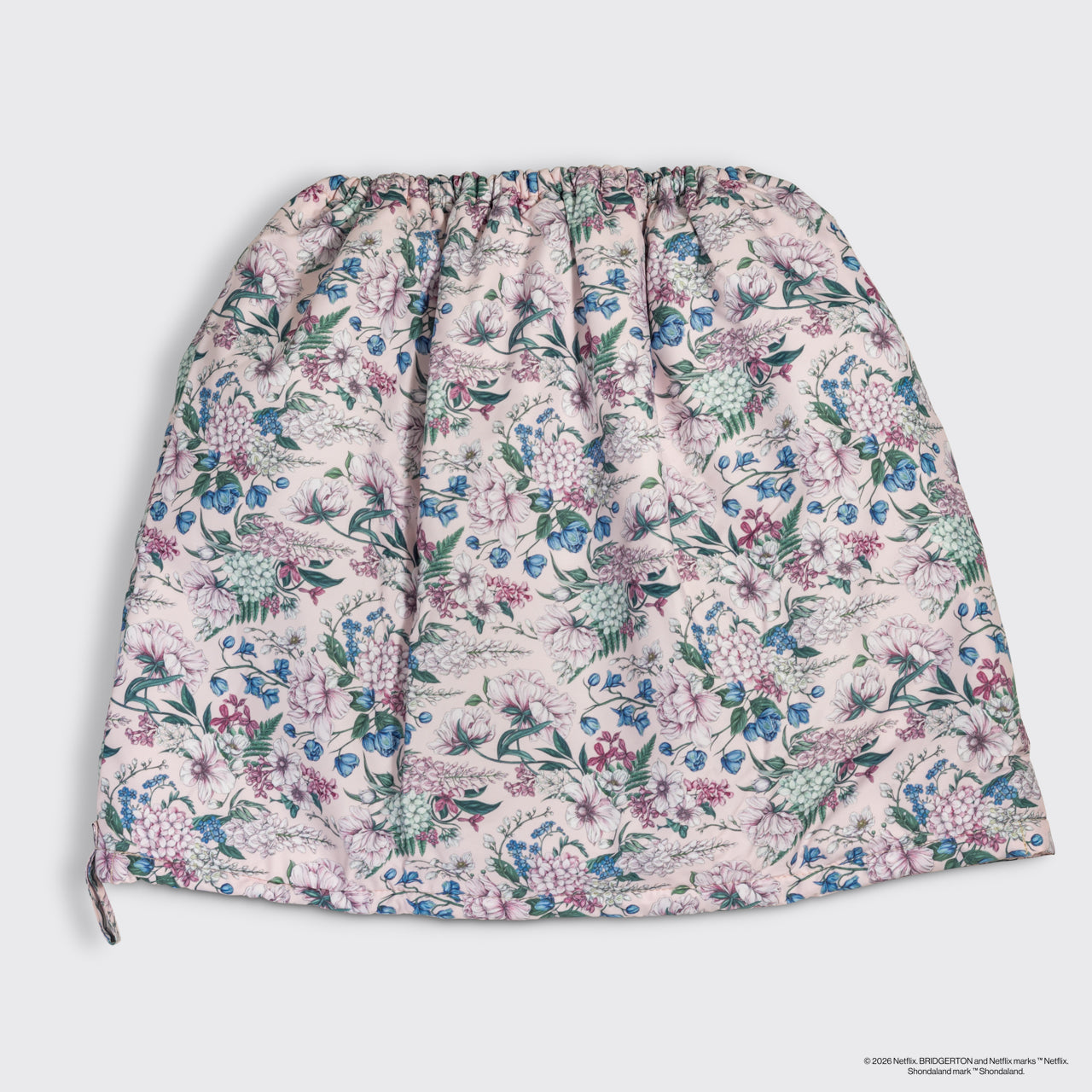 Bridgerton x Kitsch Satin-Lined Flexi Shower Cap in Wisteria