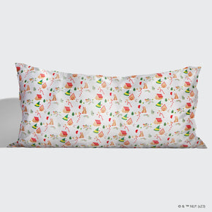 Kitsch x elf Satin Pillowcase in Periwinkle Christmas - King