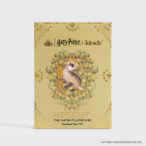 Kitsch x Harry Potter Satin Pillowcase in Hufflepuff