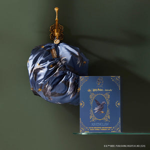 Kitsch x Harry Potter Satin Wrapped Hair Towel in Ravenclaw