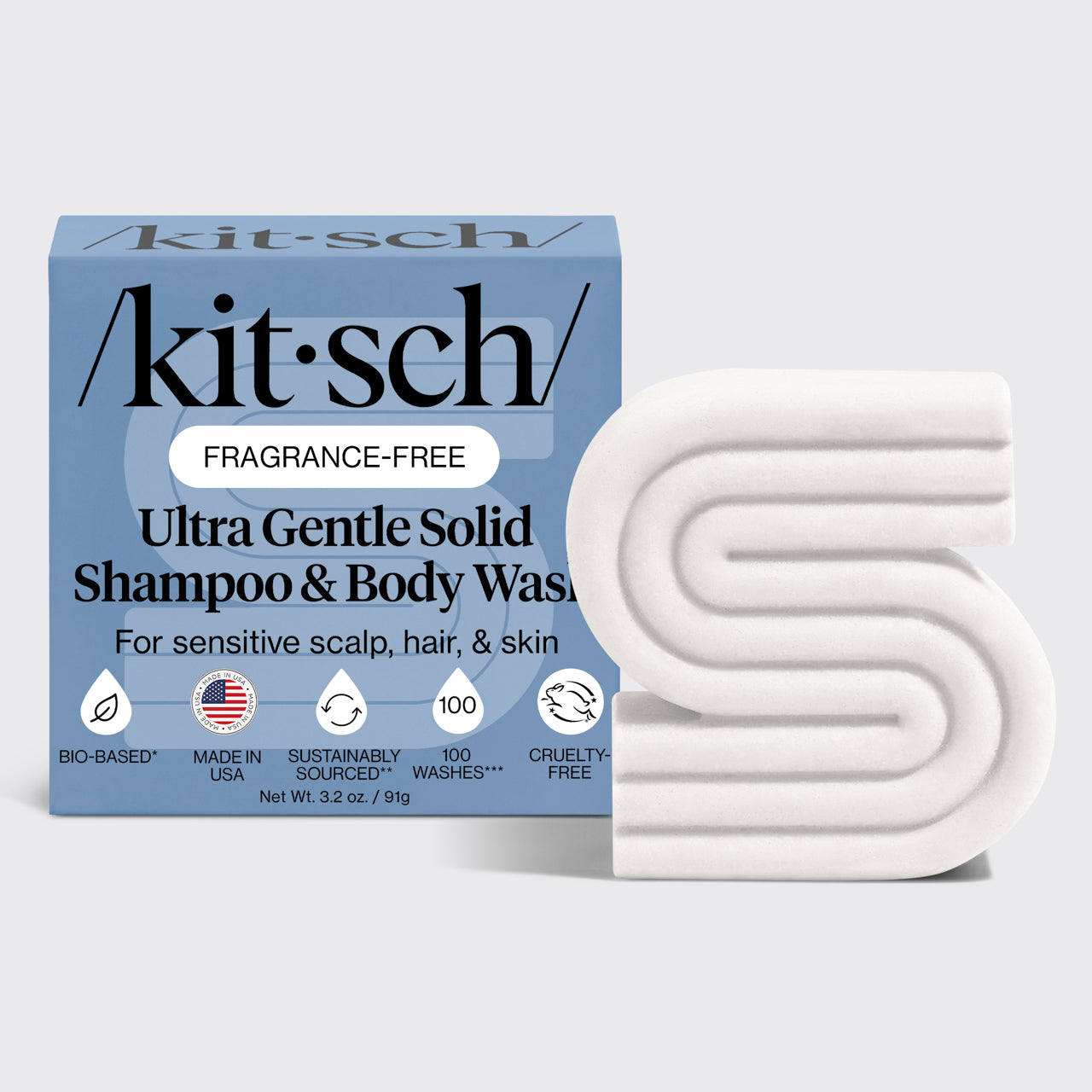 Ultra Sensitive Shampoo & Body Wash Bar Fragrance Free
