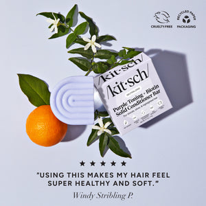 Purple Toning Shampoo & Conditioner Bar Combo for Color-Treated & Grey Hair