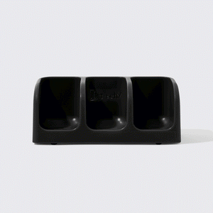 Black Self-Draining Soap Dish