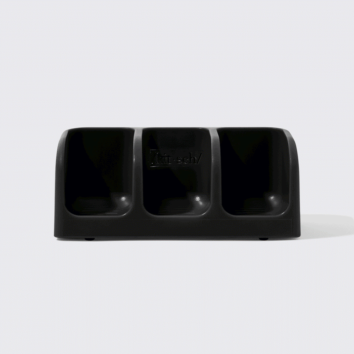 Black Self-Draining Soap Dish
